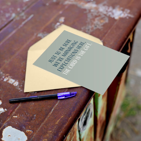 Happy Birthday Card - Single 4.25 X 5.5 Greeting Card with Envelope, Blank Inside, Funny Gift for Men and Women
