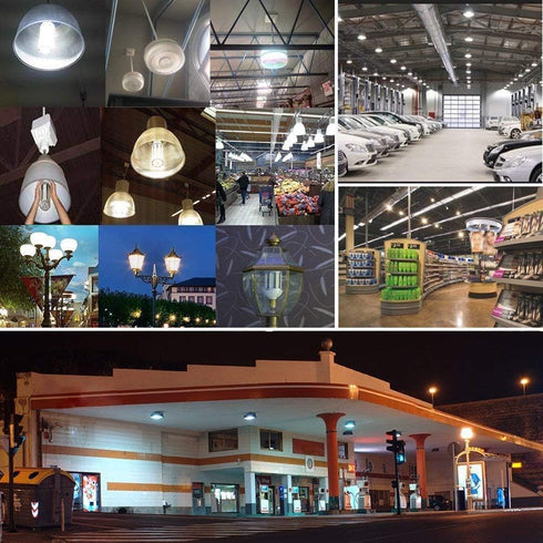 55W LED Corn Light Bulb, E39 Large Mogul Base, 5500Lm 6000K Cool White Daylight, for HID HPS Replacement