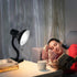 Xtricity Clip on Desk Lamp, 360° Flexible Gooseneck with 6W A19 Bulb, 10.25” Height Black Finish Reading Light (2 Pack)