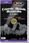 BCW Silver Comic Book Backing Boards 7" x 10.5" – 100 Pack, Certified Acid-Free