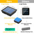 72Ft 200 8 1 Pack) Solar Rope String Lights Outdoor Led Waterproof Solar Powered Fairy Lights with Lighting Modes