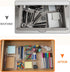 Briwooody 2 (Transparent,11 Pcs Large Expandable Acrylic Drawer Organizers, Grid Adjustable Drawer, Dividers Organizer
