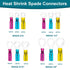 160 PCS Heat Shrink Wire Connectors, 22-10 AWG Waterproof Ring Terminals for Marine Automotive