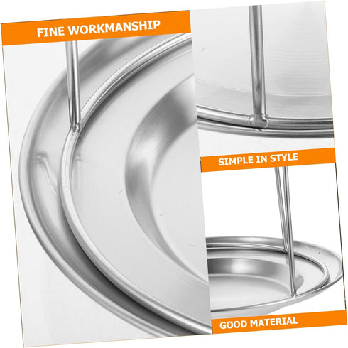 Stainless Steel Double Layer Seafood Serving Tower - Perfect for Parties