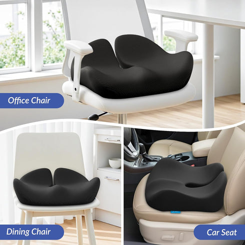 Tailbone ZIKEE Pioneering Seat Cushion for Pressure Relief, Ergonomic Office Chair Cushion for Sciatica, Back