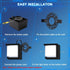 12W, 6000K 1200LM IP65 ledmo LED Wall Light Outdoor Square Exterior Porch Lights with Cover Wall Mounted Fixture Black