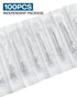16G 32MM 100 Pack Disposable with Cap for Lab Supplies, Poultry, Pet, and Industrial Dispensing