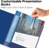 Dunwell Presentation Binder 24-Pocket, 8.5x11 Portfolio Binder with Plastic Sleeves for Documents