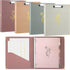 Janlaugh 4 Pack Aesthetic 3 Ring Binder 1 Inch with 8 Tab Dividers, Pocket, 2 Pcs Blank Stickers for School, Office, or