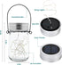 6 Pack 30 GIGALUMI Hanging Mason Jar Solar Lights, Led Hanging Solar Lanterns Outdoor Waterproof, Hangers and Jars