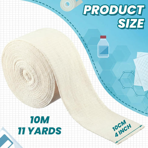 Absorbent(4 Inch 11 Tondiamo Cotton Tubular Stockinette Gauze Roll Tubular Arm Stocking Elastic Leg Stockinette Tubing