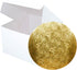 10" Combo Box Set - 10x10x5 1/2 White Cake Box with 10" Gold Round Drum 1/2"