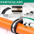 50PCS Stainless Steel Cable Clamps Assortment Kit with Screws, 7 Sizes 1/8" to 3/4" Rubber Coated Insulated