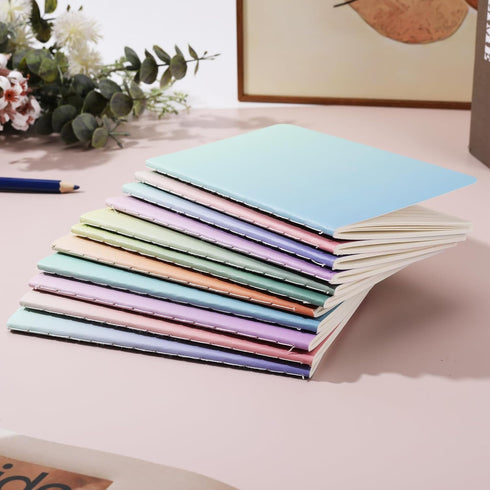 Ddaowanx Small Lined Notepads, Bulk Cute Mini Journals, 3.5 x 5.5 Inches, 72 Pages, Colorful Pocket Notebooks Set for