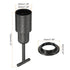 MECCANIXITY E14 Socket Ring Removal Tool T Type with Lamp Shade Socket Rings for Medium Base, Light Replacing Accessories, Black Pack of 10