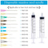 Pack of 100 Laboratory Tools, 23G Luer Lock 1 in