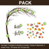 Happy Fall Big Tree Bulletin Board Set, Autumn Tree Decoration with Maple Leaves & Pumpkins for Classroom