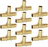 Supply Giant QYUF0058-10 PEX Barb Tee Pipe Fittings, 5/8", Brass, Pack of 10