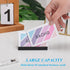 Business Card Holder for Desk, Modern Metal Display Stand, 2 Pack Black Business Card Organizer