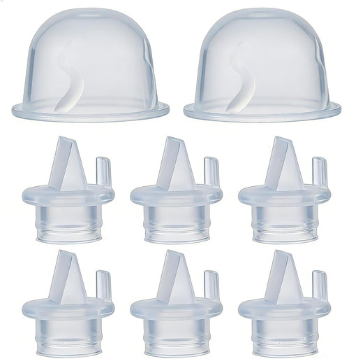 6 Pack Duckbill Valves & 2 Pack Silicone Diaphragms Compatible with Z1/Z2/Twist