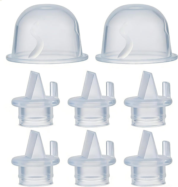 6 Pack Duckbill Valves & 2 Pack Silicone Diaphragms Compatible with Z1/Z2/Twist