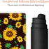 Large Gaming Mouse Pad with Stitched Edges, Non-Slip Desk Pad Protector, Cute Sunflower Yellow Decor for Home Office