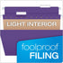 Pendaflex Recycled Hanging Folders, Legal Size, Violet, 1/5 Cut, 25/BX
