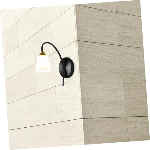 Gadpiparty Curved Lamp Stem for Wall Sconces Durable Light Fixture Rod Easy to Install Elegant Design for Bedroom