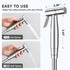 Arofa Handheld Toilet Bidet Sprayer for Toilet-Adjustable Water Pressure Control with Bidet Hose for Feminine Wash