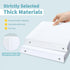 SUNEE 3 Ring Binder, 1 Inch, 2 Pack, Clear View PVC-Free for School or Office Supplies, White Binder