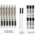 Nicpro 0.7 mm Art Mechanical Pencils Set - 6 PCS Metal Drafting Pencil with 0.7mm Tube HB Lead Refills