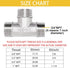 Tee Pipe Fittings 304 Stainless Steel Tee, 3/4" x 3/4" x 3/4" Male NPT Thread Adapter, 1 Pack