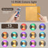 Set 13 Dimmable Lightess RGB Rechargeable Wall Sconces of Two with Remote Control, Colors LED Cordless Wall Lights