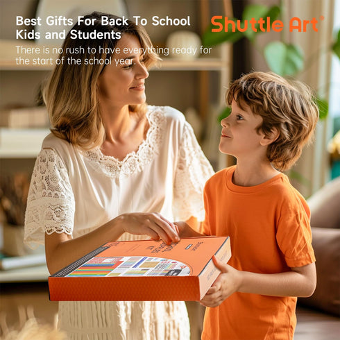 Shuttle Art 102 PCS Back to School Supplies Kit, School Supply Box for Grades K-5, Kids Supplies