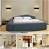 Kawell 8W Modern Wall Sconces LED Wall Light, Waterproof IP65 for Indoor Outdoor Use, Black 3000K