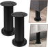 4pcs 12-18cm, GLEAVI Adjustable Furniture Legs Bed Frame Support Legs, Extendable Cabinet Feet Black Plastic