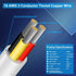 18 Gauge 3 Conductor Electrical Wire, 16.4FT Low Voltage 18/3 Tinned Copper Stranded Cable for Automotive, LED Lamp
