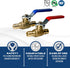 1/2" Pex A Expansion Ball Valve, Red/Hot and Blue/Cold (2)