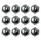 Self Adhesive Caster Wheels for Small Furniture, 360° Rotation Mini Caster Wheels for Appliances (12 PCS, Black)
