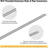 8 M10 180 Pieces Threaded Extension Poles Lighting Fixture Downrods Stems & Degrees Sloped Ceiling Adapter Kits
