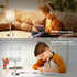 3 Dicoool Grey Bedroom Lamp for Nightstand - Color Temperature Table Lamp with USB C and A Ports, Pull Chain Bedside