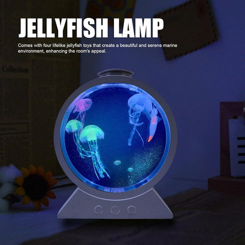 7 Asixxsix Jellyfish Lamp, Color Effects USB C Powered LED Light Color Changing Effects Table Mood Lamp Night Light