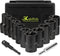 KAKILFOB Lug Nut Extractor Twist Socket Set, 13 Pieces Wheel Lock Removal Kit,