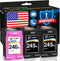 Cartlee Compatible Ink Cartridges Replacement for Canon 245 246 PG-245xl CL-246xl (3 Pack)