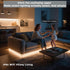 Dimmable 2700-5000K, 16.4ft, AI Voice Activated Under Bed Lights Strip, White Kids Smart Night Lights Strong Adhesive