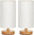 Set 2 3000K A15 Set 2, 9" Fenmzee Small Lamps of - Inline Control, Bedside Table Lamp for Bedroom with LED Blub, Easy
