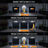 150% 184 3 16.4 Solar Lights Outdoor Waterproof Motion Sensor Security Lights, Upgraded Convex Lens Bright, LED, Modes
