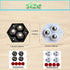 Self-Adhesive Caster Wheels with Stainless Steel Ball Bearings, Set of 8, 360 Degree Swivel for Small Furniture