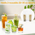 250 Pack 2 Packaging 11.8 3 11 Inch Cheardia Handle Drinking Poly Bags, Portable Cup Plastic Drinking Bags Carrier