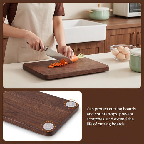 Skrfren 8 1.6 Inch PCS Rubber Feet for Cutting Board Non-Slip Feet Silicone Pads Self Adhesive No Screws Needed Prevent